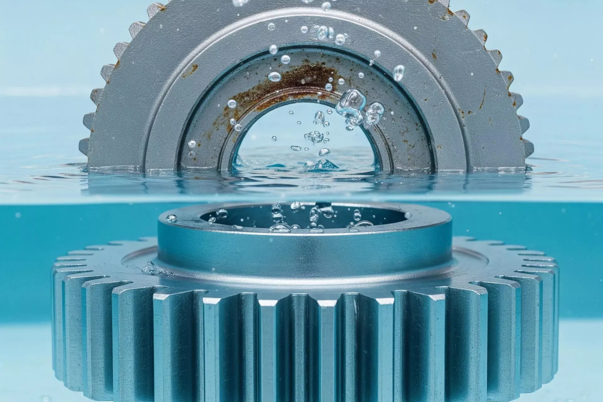 cynkowany element w kąpieli elektrolitowej zawierającej związki cynku